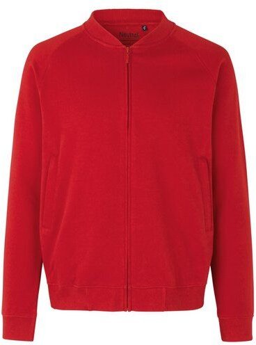 Neutral® Herren Unisex Sweatjacke ohne Kapuze