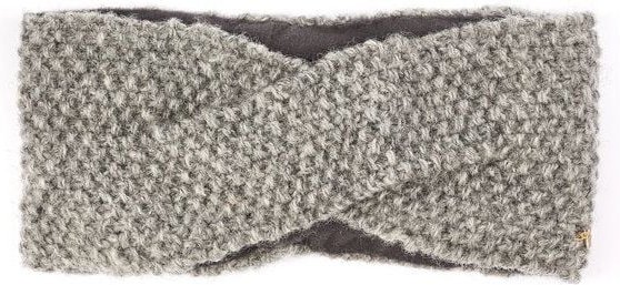 short'n'pietz Schurwollstirnband crisscross mit Knotenmuster, handgestrickt