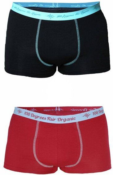 108 Degrees 4er Mix Pack Herren Retro Pants GOTS, Fairtrade