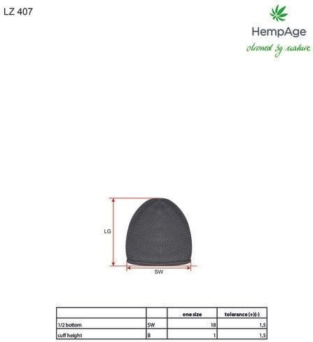 HempAge Damen / Herren Strickmütze Hanf/Bio-Baumwolle