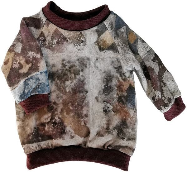 liebewicht Pullover aus Bio Sweat grau bunt für Babys und Kinder