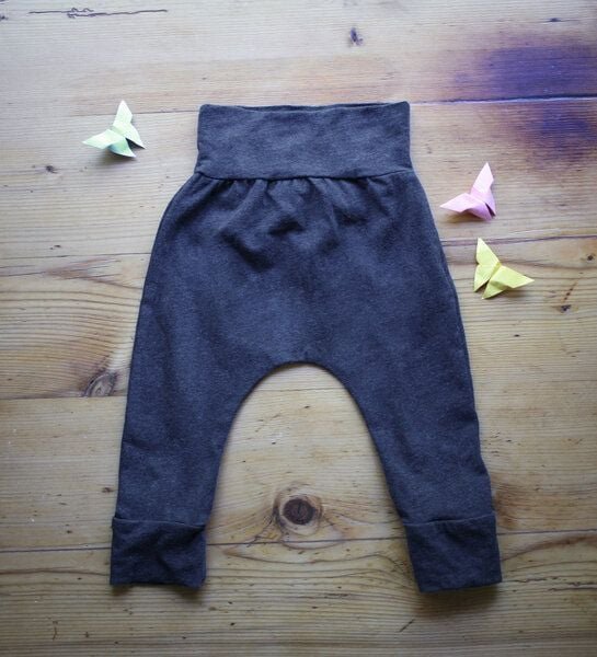 Lena Schokolade Baby-Hose anthrazit meliert