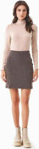 ORGANICATION Minirock aus Bio-Baumwolle mit Karomuster