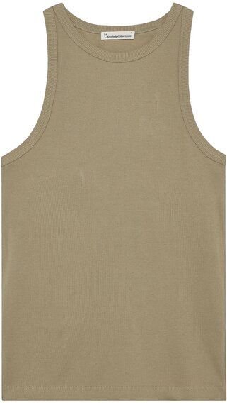 KnowledgeCotton Apparel Tanktop gerippt - Racer rib top - aus Bio-Baumwolle