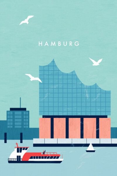 Photocircle Wandbild / Kunstdruck / Poster / Leinwand - Hamburg II