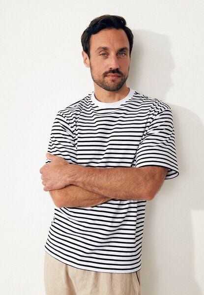 Givn Berlin Gestreiftes T-Shirt GBLASSE aus Bio-Baumwolle