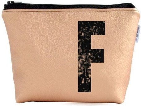 renna deluxe Kulturtasche und Kosmetiktasche personalisiert mit Monogramm - KUPFER