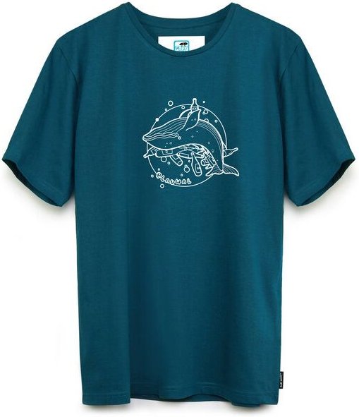 GARY MASH T-Shirt Blauwal aus Bio-Baumwolle