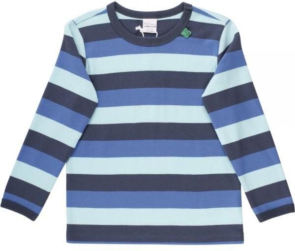 "Green Cotton" T-Shirt Langarm Streifen