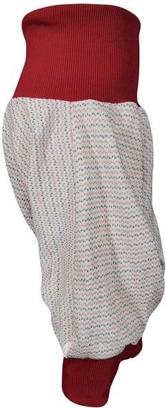 liebewicht leichte Pumphose weiß rot blau gemustert aus Biobaumwoll Sweat