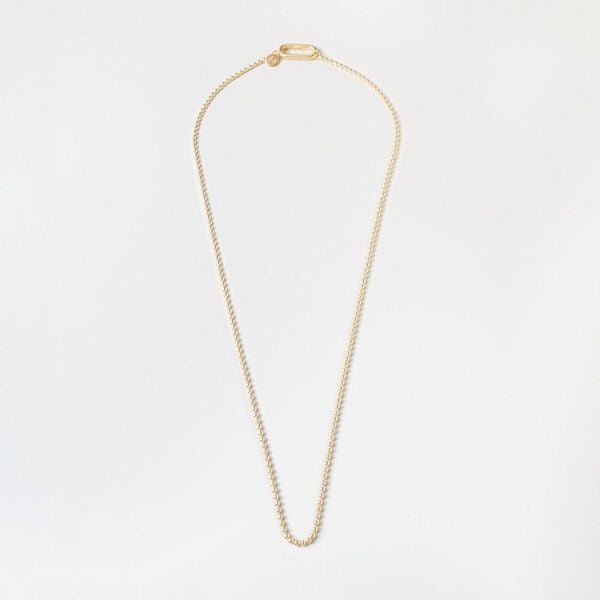 fejn jewelry Kette 'ball 0-lock' - Kugelkette mit ovalem Verschluss