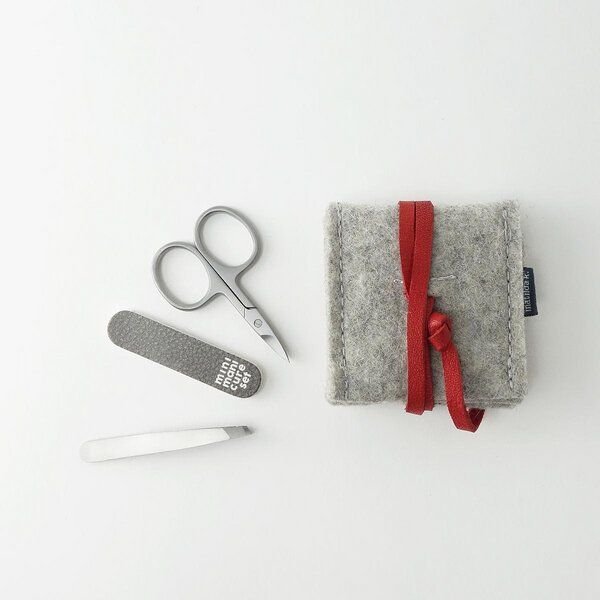 matilda k. manufaktur mini-maniküre-set 'ella' aus Wollfilz hellgrau