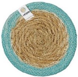 reSpiin Untersetzer aus Seegras und Jute Ø 10cm