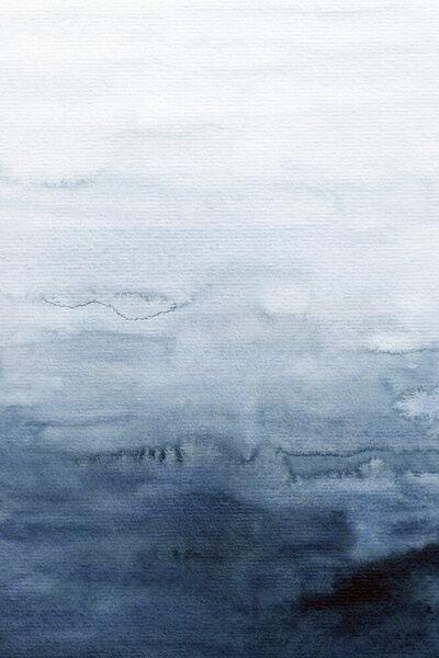 Photocircle Poster / Leinwandbild - Indigo Abstract Painting | No. 4