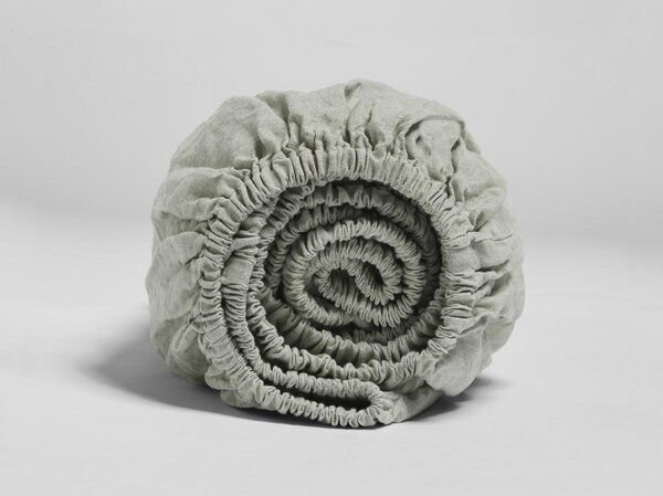 Yumeko Spannbettlaken Gewaschenes Leinen