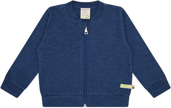 Thumbnail - loud + proud Babys & Kinder Collegejacke Slub Jersey, GOTS zertifiziert