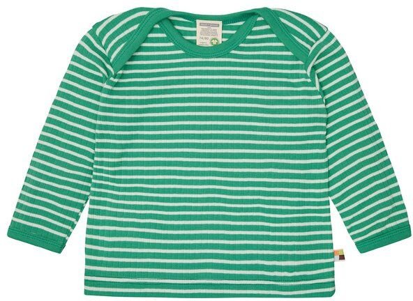 Thumbnail - loud + proud Babys & Kinder Shirt langarm gestreift mit Rippe, GOTS-zertifiziert