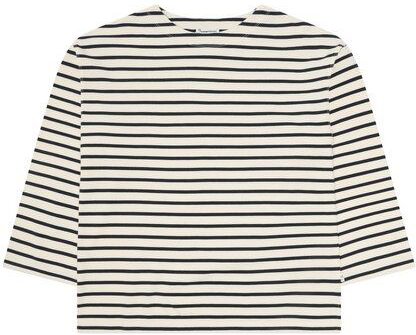 KnowledgeCotton Apparel Gestreiftes Langarmshirt aus Bio-Baumwolle