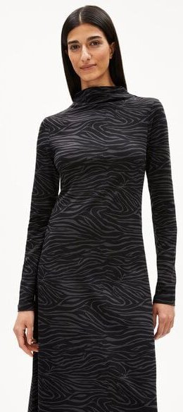 ARMEDANGELS DAILIMAA ZEBRARAA Damen Jerseykleid aus Bio-Baumwoll Mix