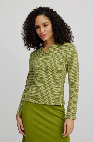 TRANQUILLO Gestricktes Shirt im Retro-Look (W25C140)