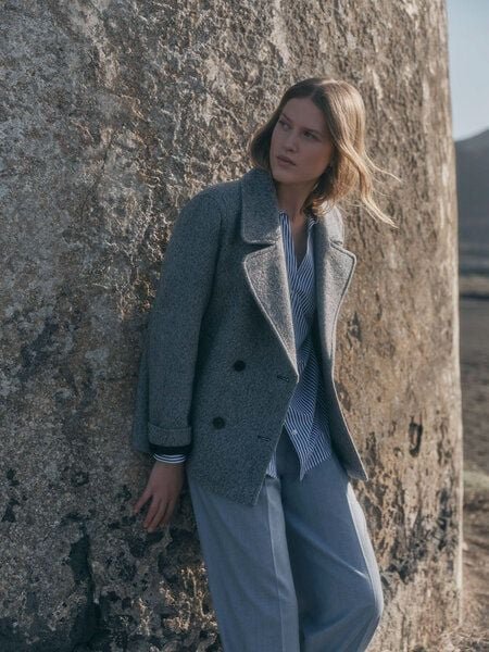 LANIUS Cabanjacke aus Schurwolle