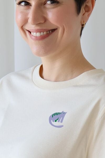 Kultgut Artdesign - Biofair Shirt - Modern Fit- leicht tailliert /Cat