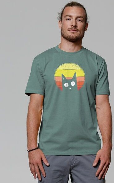 watapparel T-Shirt Unisex Sunset Cat