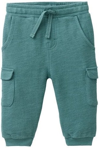 People Wear Organic Cargo Sweat Hose, grün uni, Bio-Baumwolle