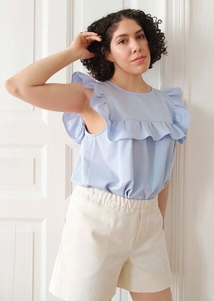 Daniela Salazar Shorts EVA aus Bio-Baumwolle Ecru