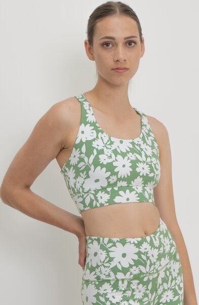 boochen Sport BH Ubud - Top mit Blumenprint