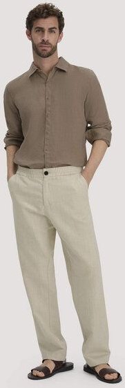 hessnatur Hose ENEA Regular aus Bio-Baumwolle mit Leinen