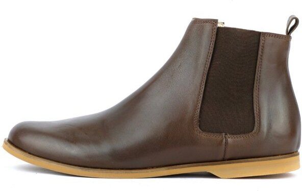 SORBAS '88 Leder Chelsea Boots in Braun