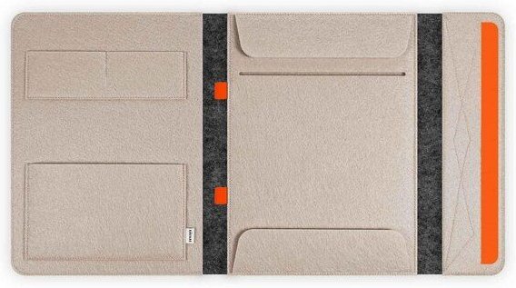 Råvare Dokumentenmappe HELLA in dunkelgrau-beige