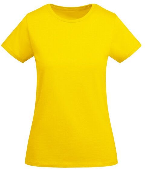 Roly Eco Damen T-Shirt Breda Rundhals enger geschnitten Körpernah Bodyfit