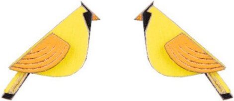 BeWooden Holzohrringe Sunny Cutebird – handgefertigte Ohrringe mit sonnigem Vogelmotiv