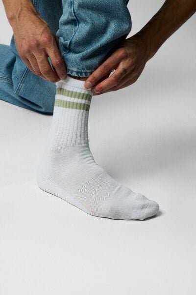 ettics studio sock stripes elm