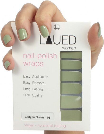 Vargu LAUED vegane Nagelfolien solid green