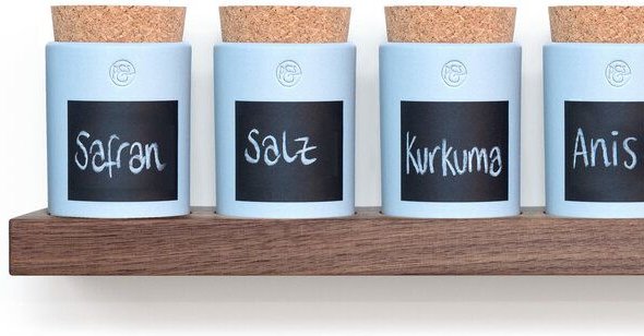 klotzaufklotz Gewürzregal Nussbaum