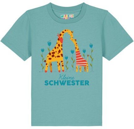 watabout.kids T-Shirt Kinder GIraffe Kleine Schwester