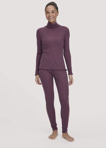 hessnatur Leggings Fitted WARM TOUCH aus Bio-Schurwolle und TENCEL Lyocell