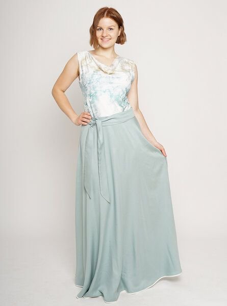 Peaces.bio - handbedruckte Biomode Maxikleid Bachgeflüster