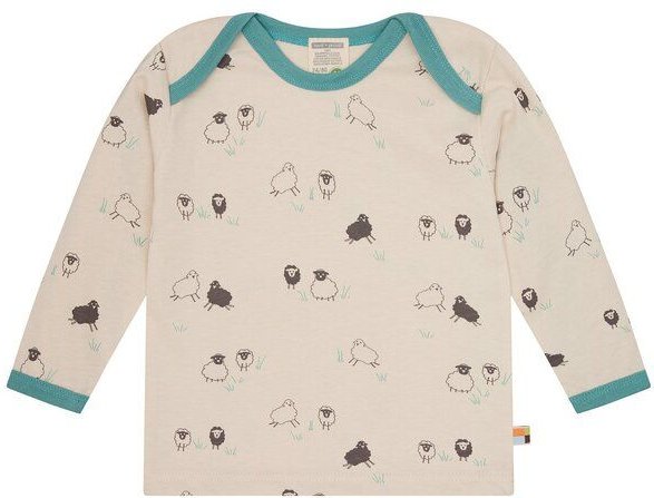 loud + proud Babys & Kinder Shirt langarm mit Druck, GOTS-zertifiziert