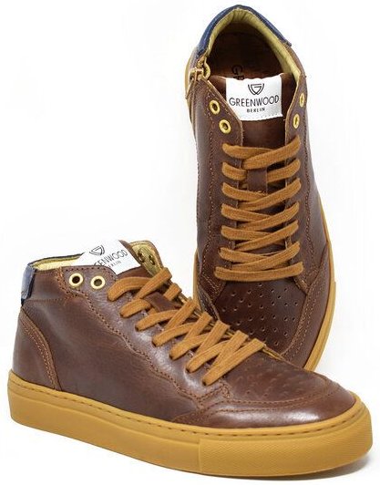 Greenwood Berlin GWB Sneaker Unisex Base high dunkelbraun