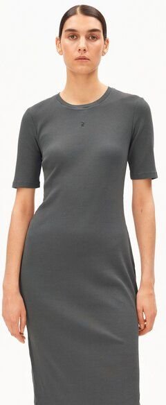ARMEDANGELS SEHAARAA GMT DYE Damen Ripp-Jerseykleid aus Bio-Baumwoll Mix