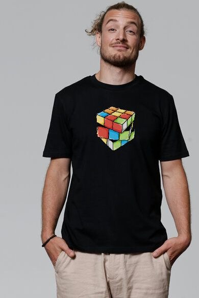 watapparel T-Shirt Unisex Pixel Zauberwürfel