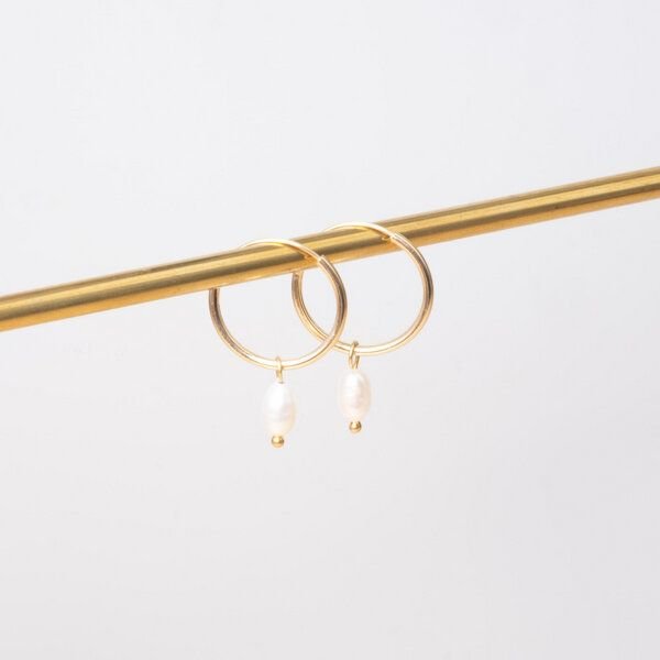 fejn jewelry Creole 'gemstone hoop'