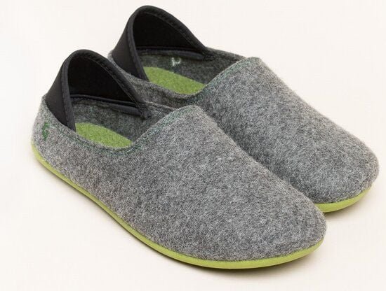 Thumbnail - Gottstein Filzhausschuh Wool Slip-On aus 100% Schurwolle - für Damen & Herren - Rutschfeste Gummisohle