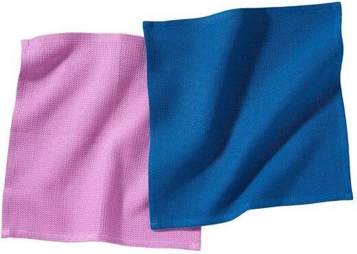 weltPartner 2er-Set Spültücher fair + aus Bio-Baumwolle, 30x30 cm