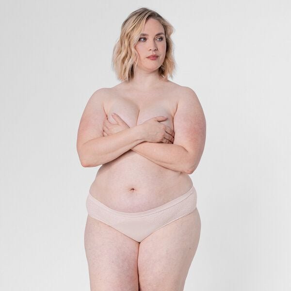 erlich textil Annemarie Slip mit Spitze aus Bio-Baumwolle, made in Europe