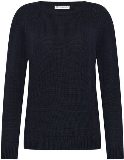 KnowledgeCotton Apparel Leichter Rundhals-Pullover aus Bio-Baumwolle